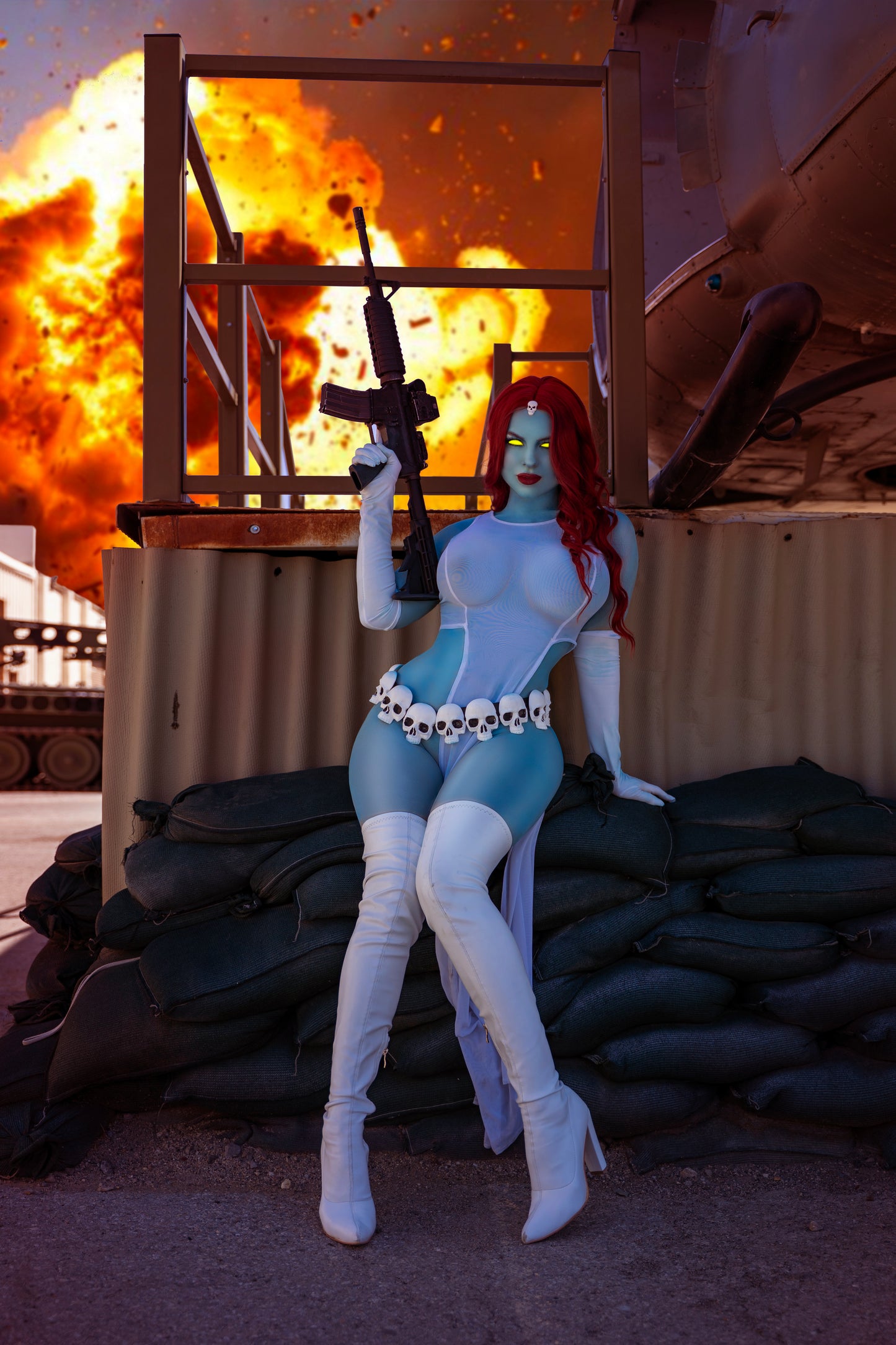 Motley Monroe Mystique Inspired Cosplay Print V1