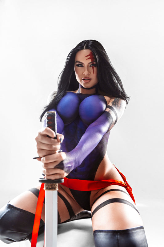Motley Monroe Psylocke Inspired Cosplay Print V1