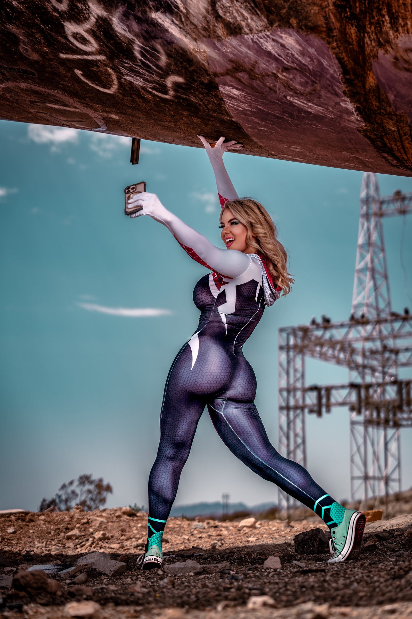 Motley Monroe Spider Gwen Inspired Cosplay Print V2